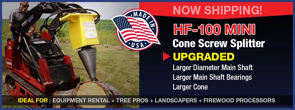 Upgraded HF-100 Mini Cone Screw Splitter From U.S. Pride Products