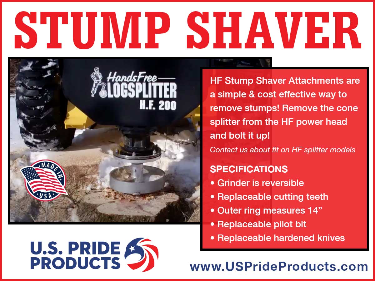 HF Stump Shaver Attachment - The easy, low cost way to grind stumps!