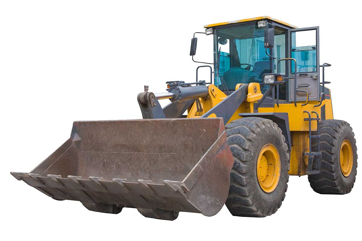 Wheel Loader or Front End Loader To Mount A Cone Screw Splitter